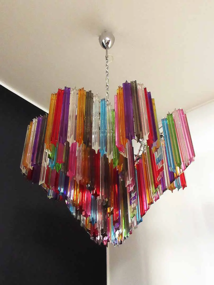 Murano Chandelier – 200 prisms – Multicolored - Image 17