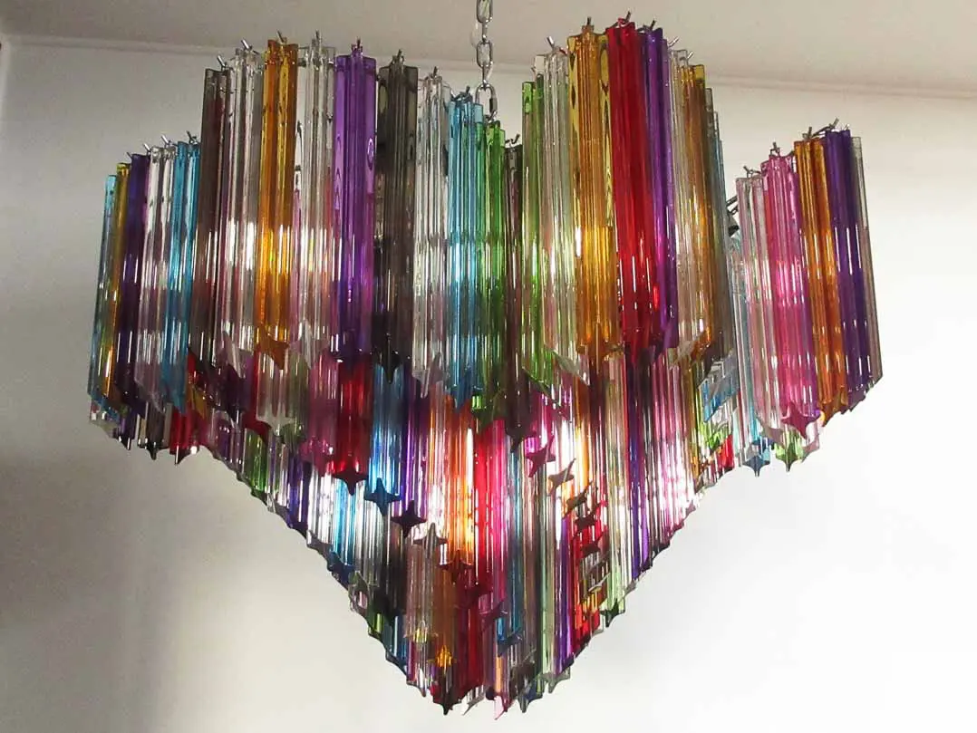 Murano Chandelier – 200 prisms – Multicolored - Image 18