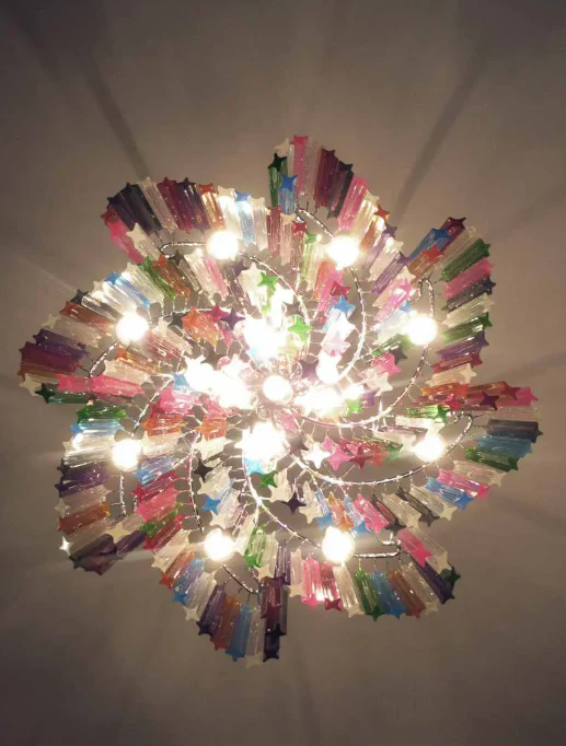 Murano Chandelier – 200 prisms – Multicolored - Image 2