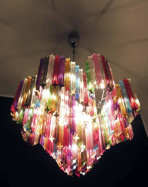 Murano Chandelier – 200 prisms – Multicolored - Image 3