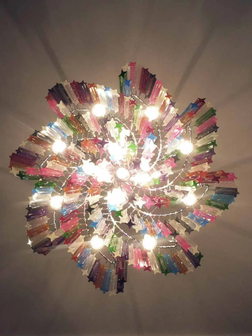 Murano Chandelier – 200 prisms – Multicolored - Image 6
