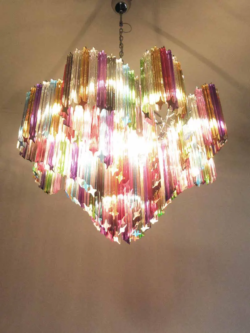 Murano Chandelier – 200 prisms – Multicolored - Image 7