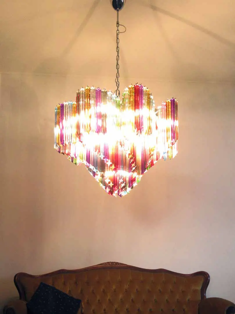 Murano Chandelier – 200 prisms – Multicolored - Image 8