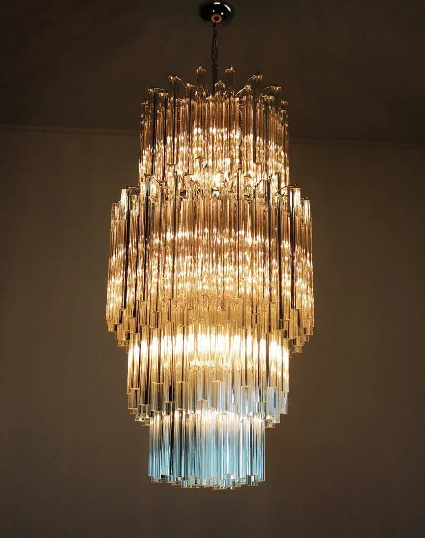Murano Chandelier – 242 prisms – Transparent - Image 4
