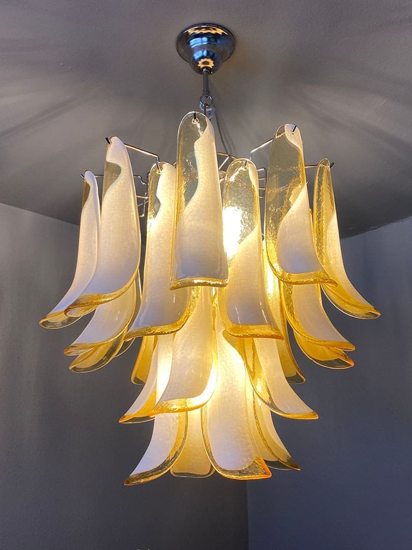 Murano Chandelier – 26 petals – Amber - Image 2