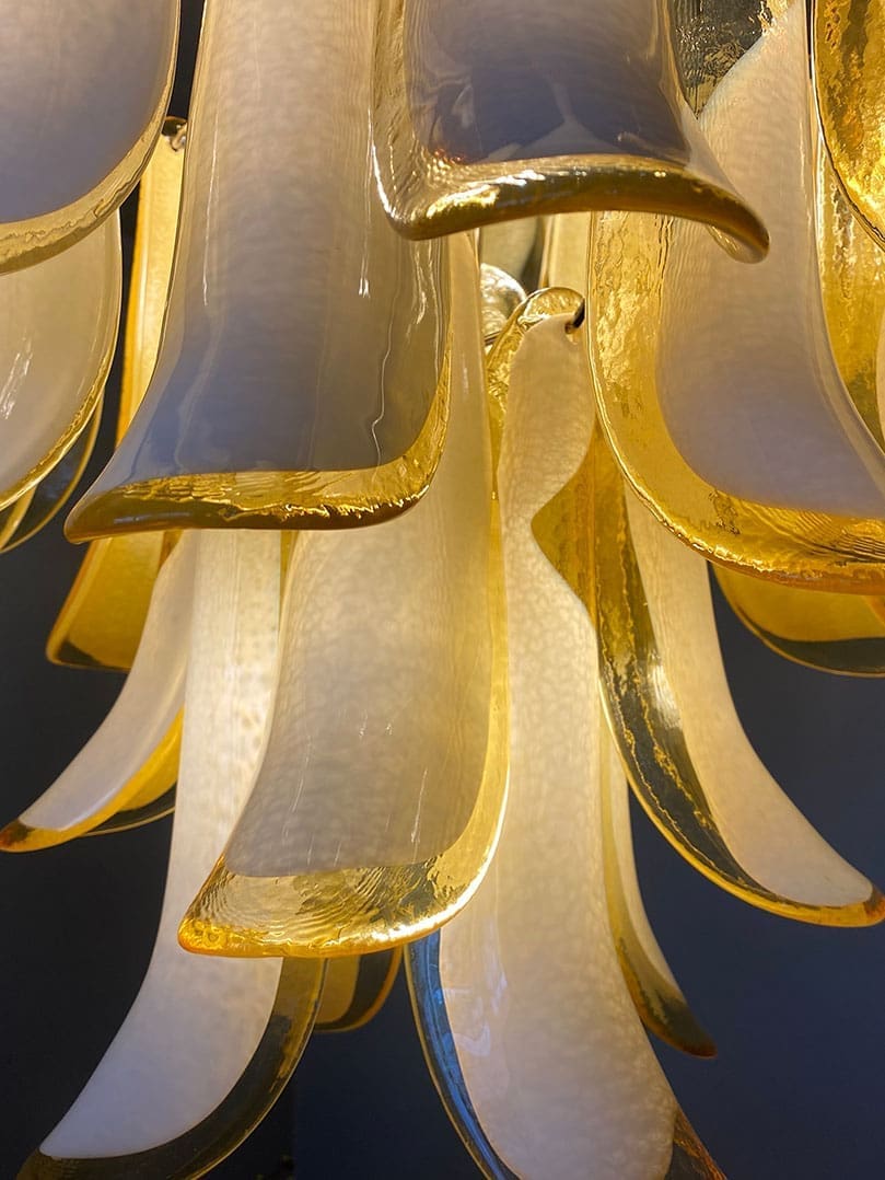 Murano Chandelier – 26 petals – Amber - Image 4