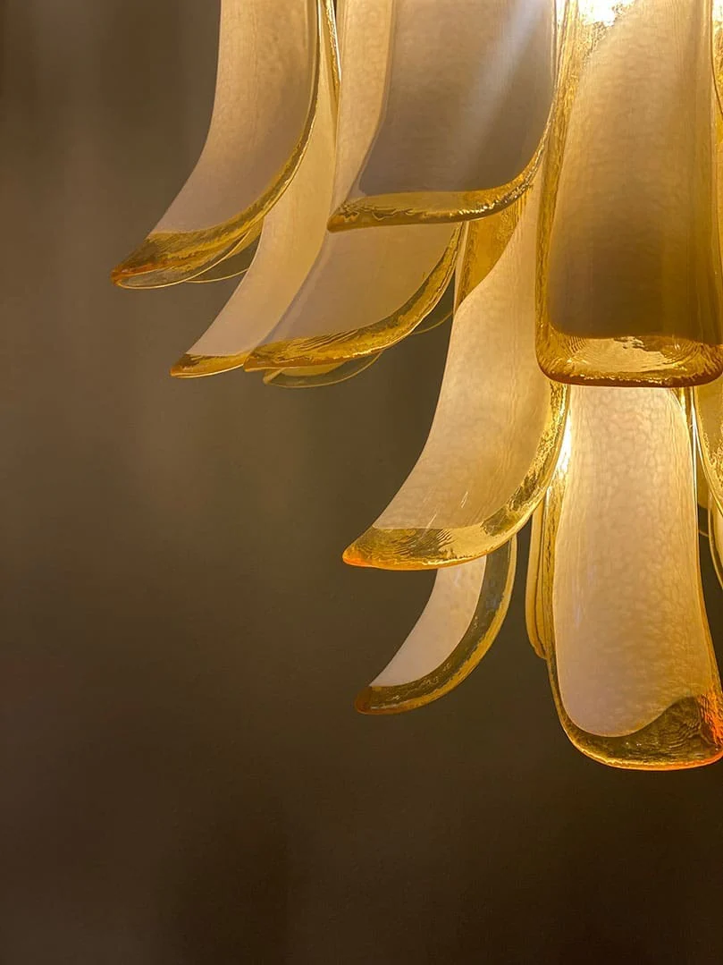 Murano Chandelier – 26 petals – Amber - Image 5