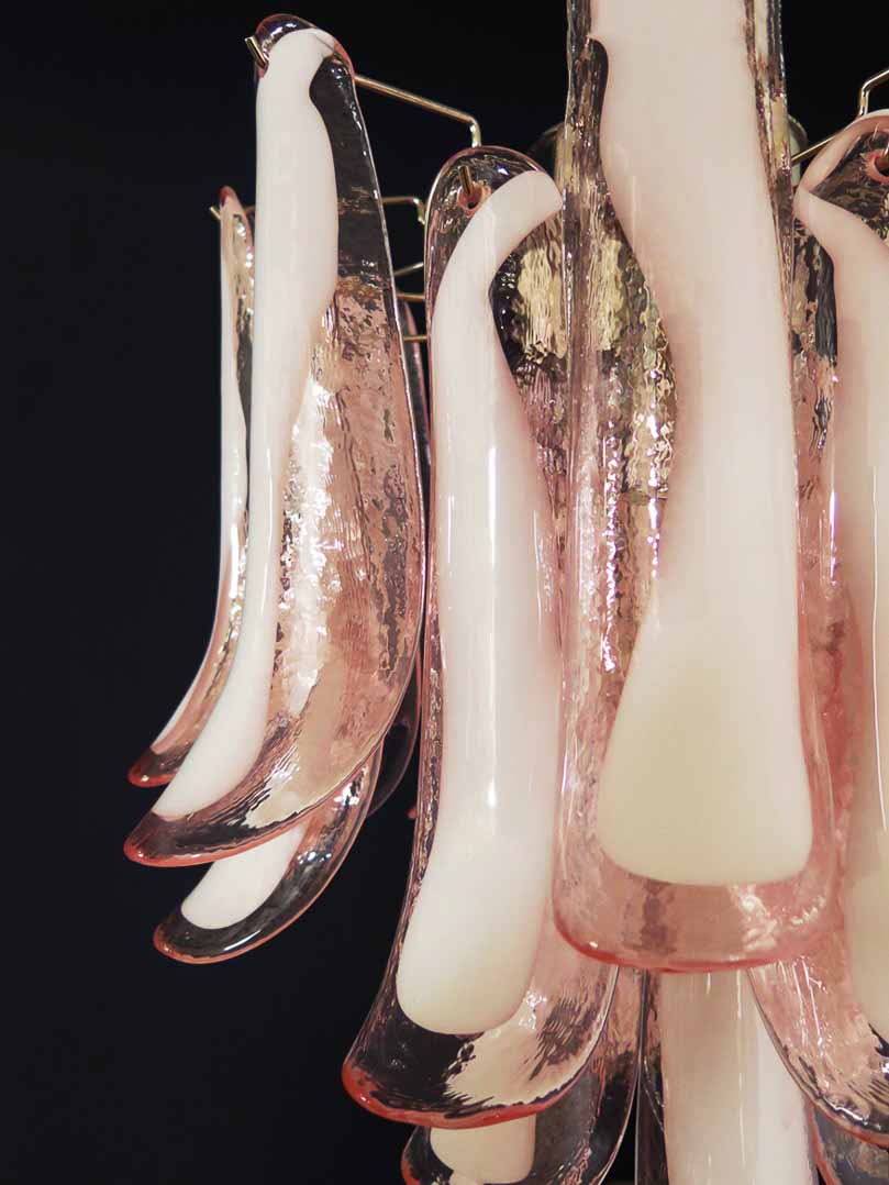 Murano Chandelier – 26 petals – Pink - Image 7