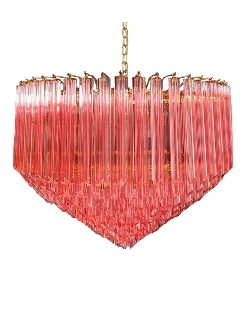 Murano Chandelier – 265 prisms – Pink - Image 2