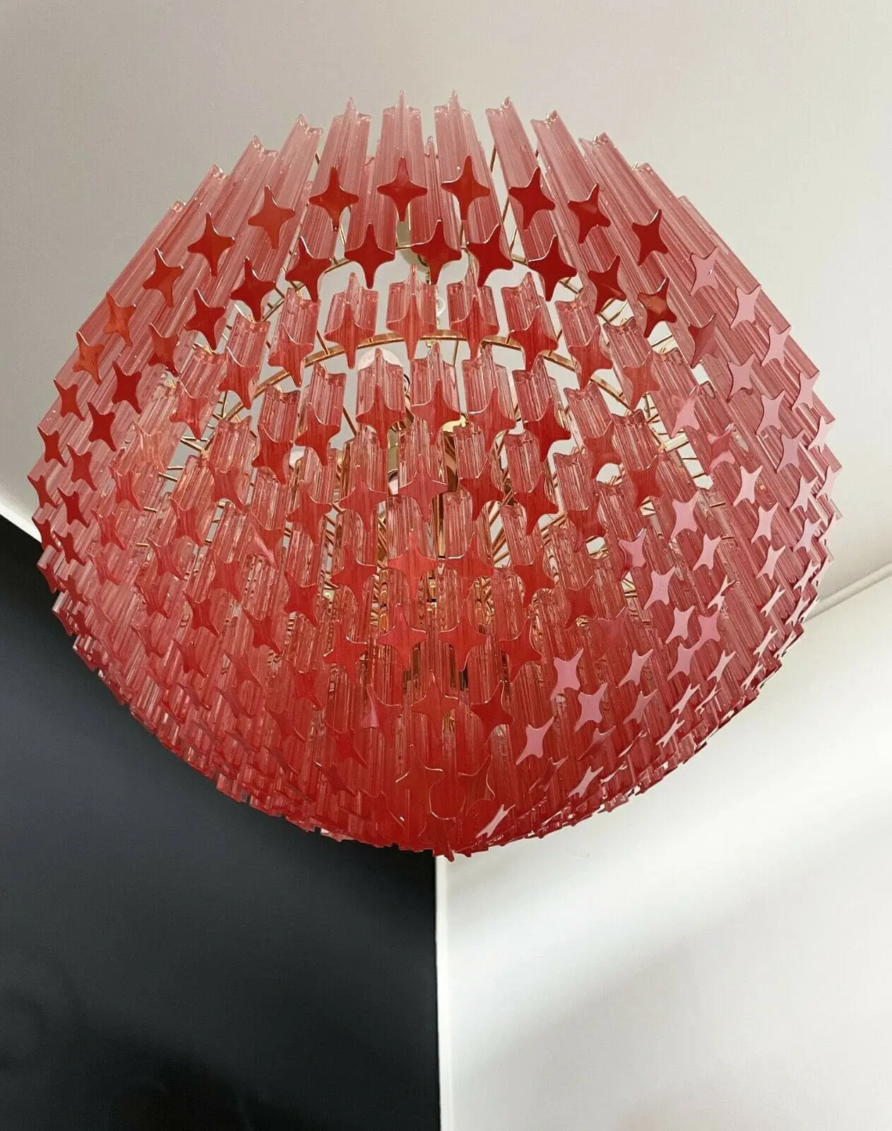 Murano Chandelier – 265 prisms – Pink - Image 5