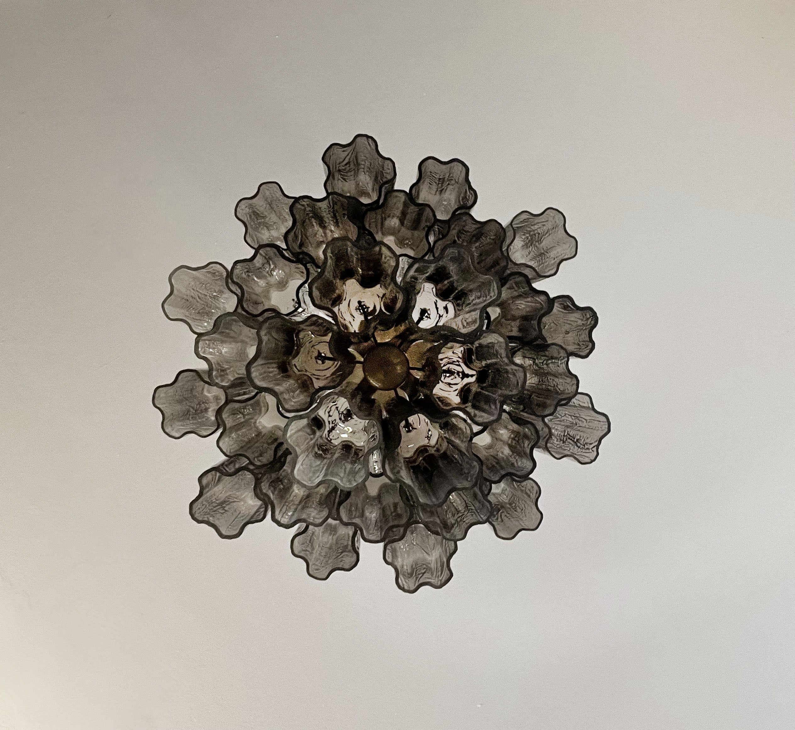 Murano Chandelier – 30 tubes – Smoky Glass Tubes - Image 2