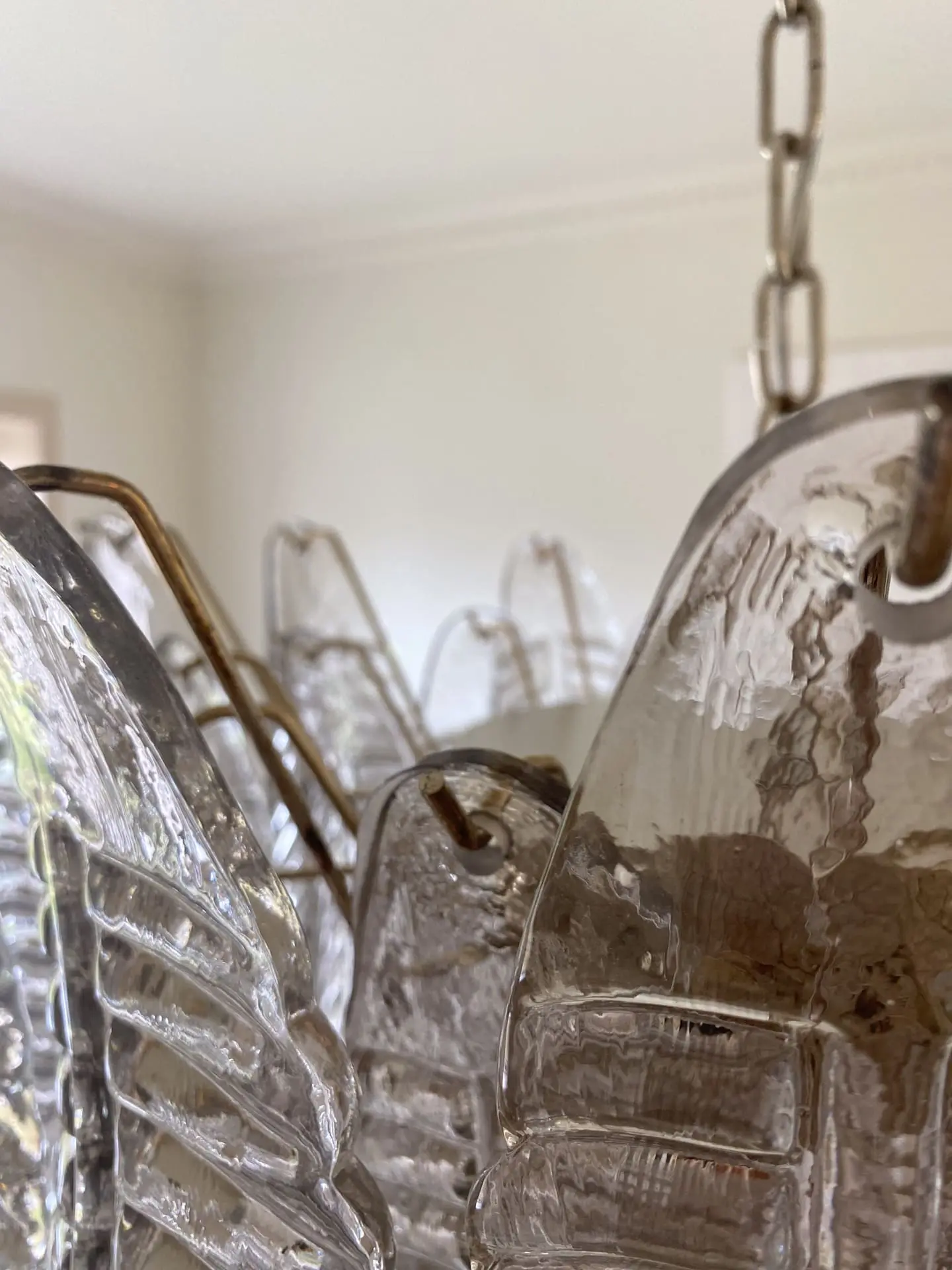 Murano Chandelier – 36 glass leaves – Smoked - Image 8