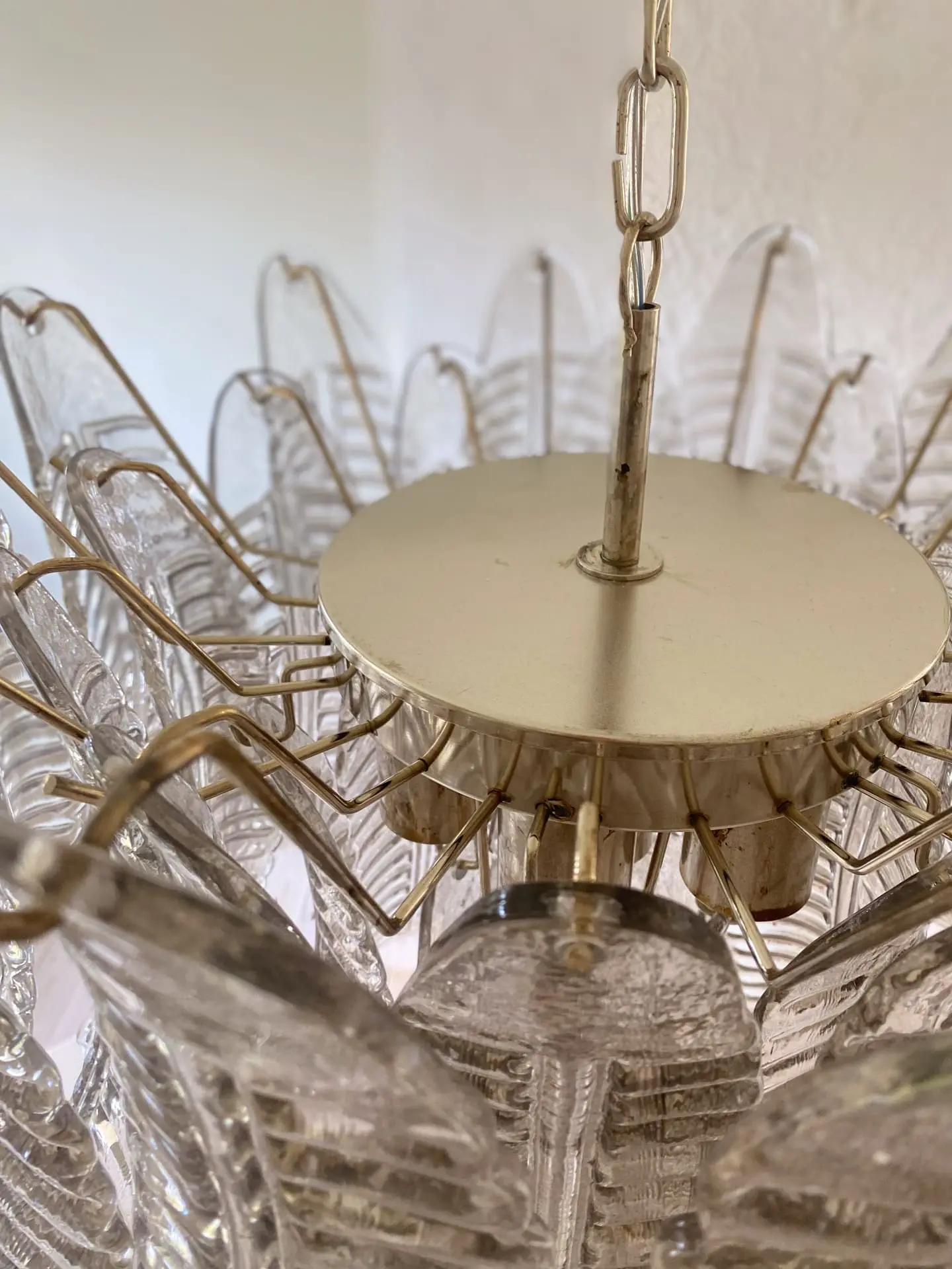 Murano Chandelier – 36 glass leaves – Smoked - Image 9