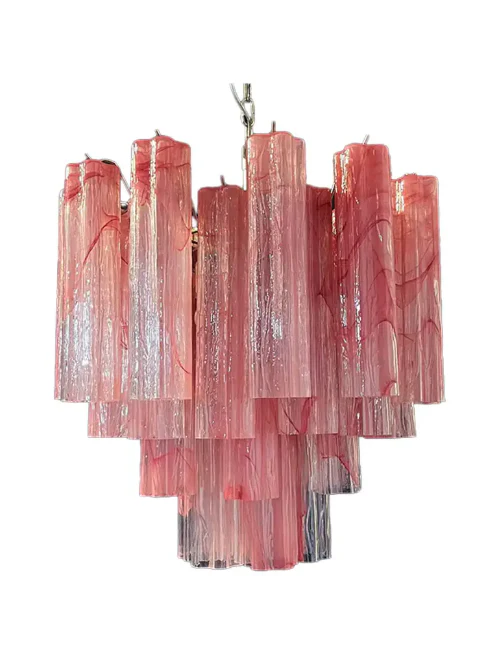 Murano Chandelier – 36 tubes – Alabaster Pink - Image 3