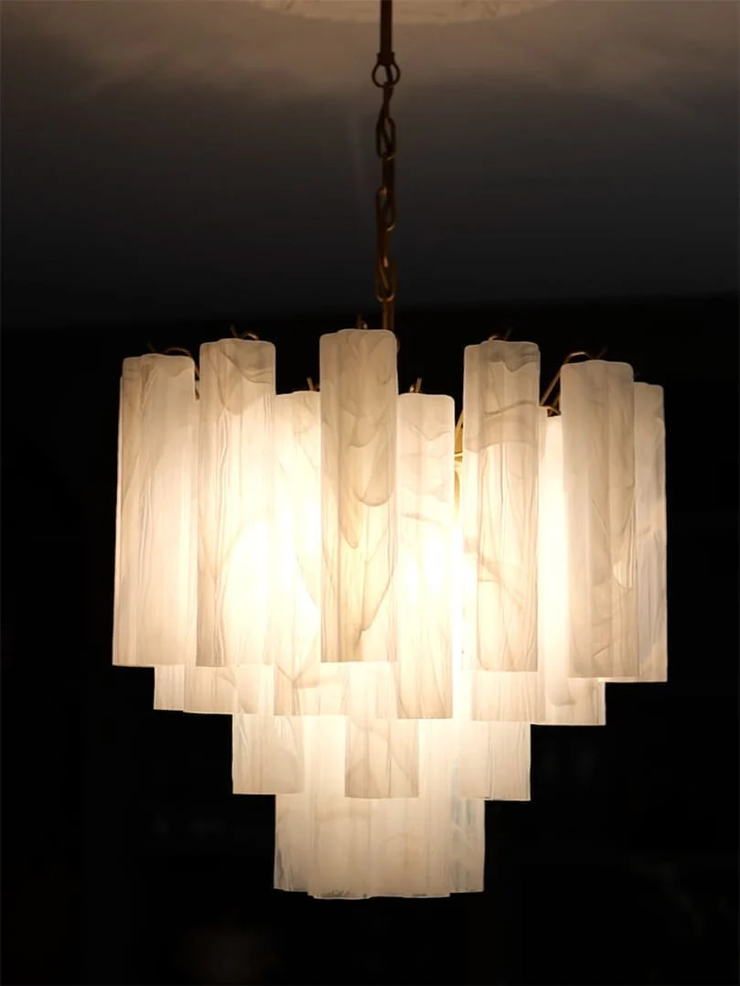 Murano Chandelier – 36 tubes – Alabaster white - Image 9