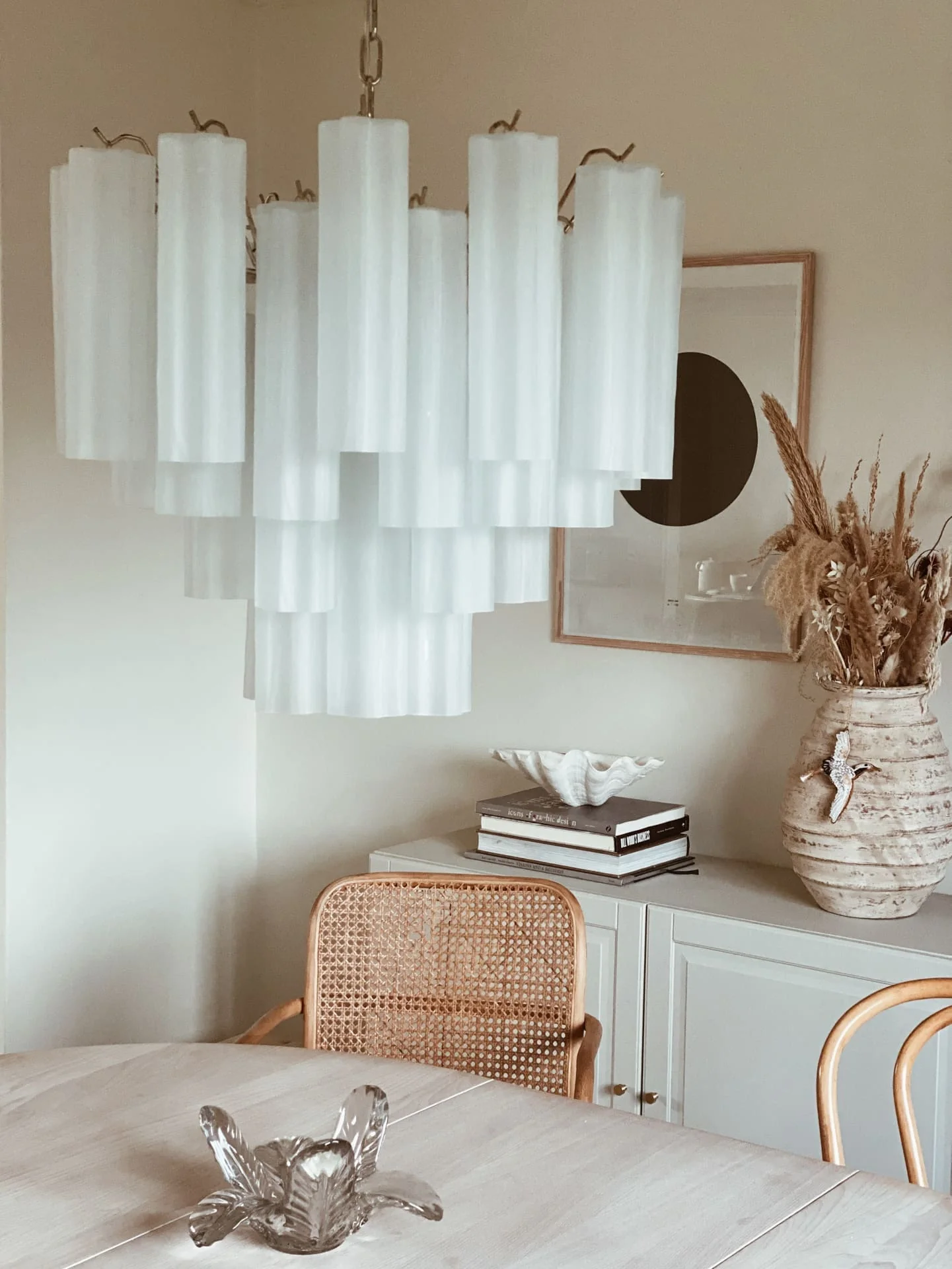 Murano Chandelier – 36 tubes – Matte white - Image 14