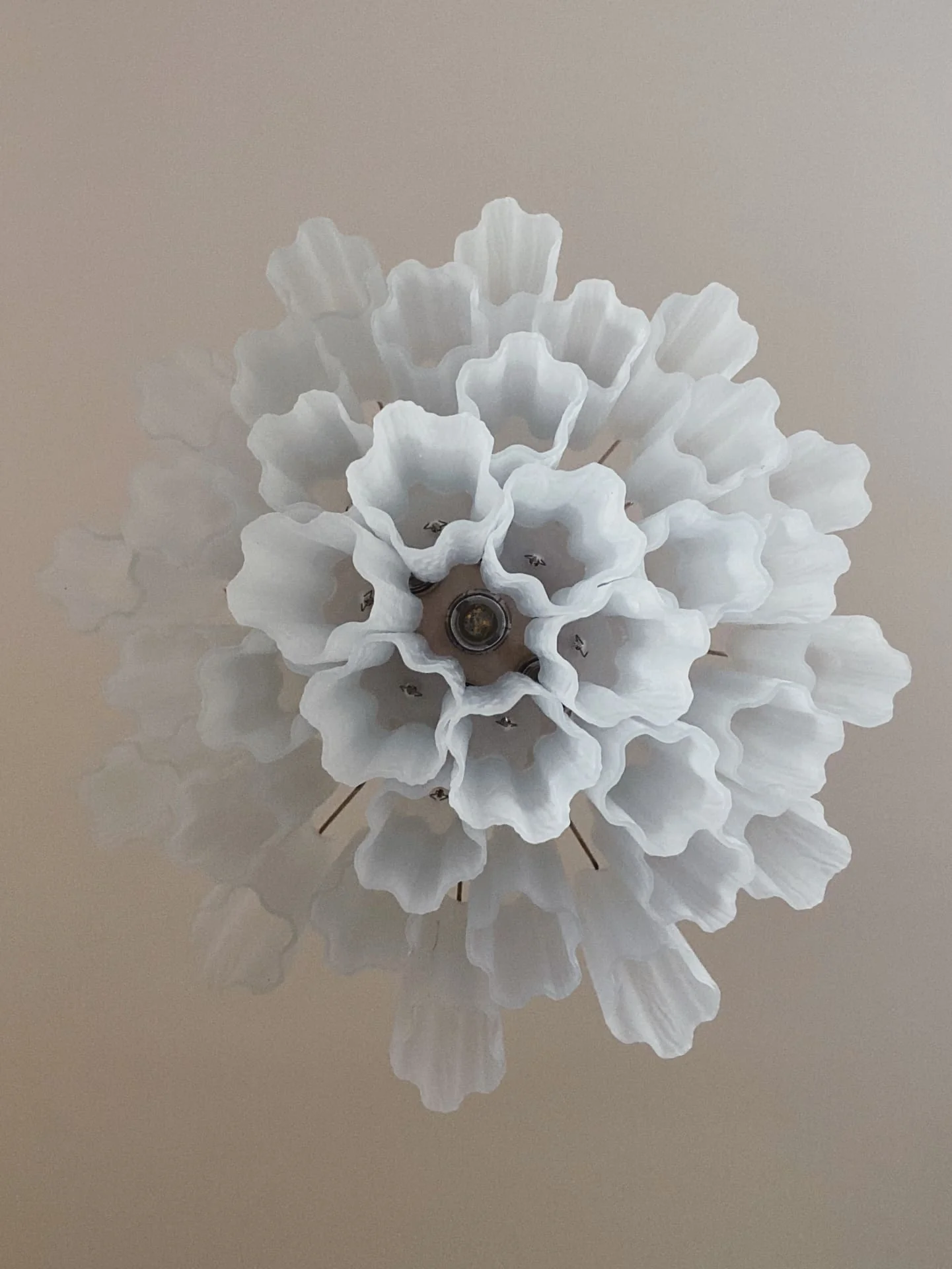 Murano Chandelier – 36 tubes – Matte white - Image 17