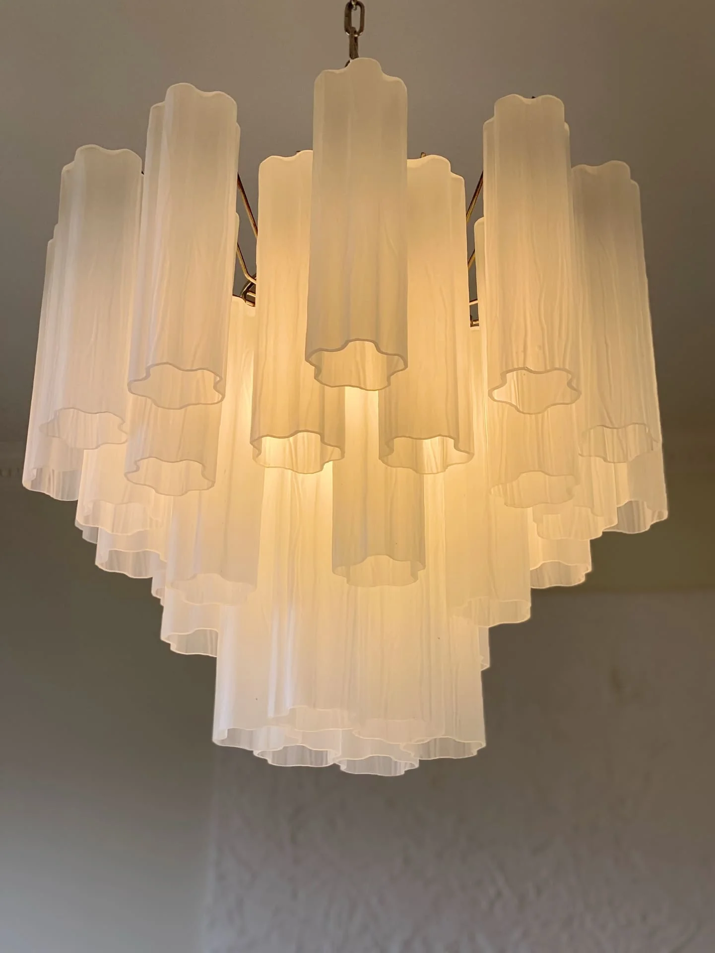Murano Chandelier – 36 tubes – Matte white - Image 19