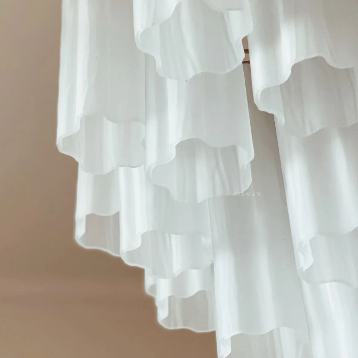 Murano Chandelier – 36 tubes – Matte white - Image 6