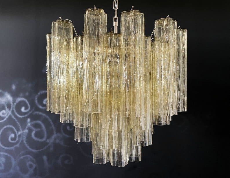 Murano Chandelier – 36 tubes – Yellow - Image 11