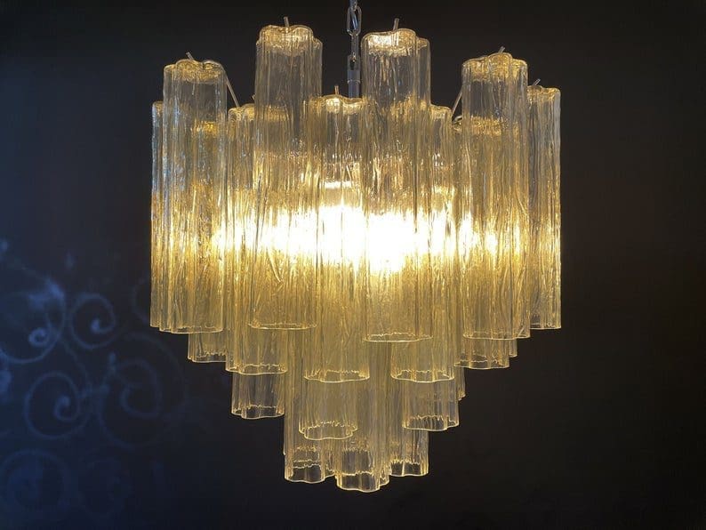 Murano Chandelier – 36 tubes – Yellow - Image 14