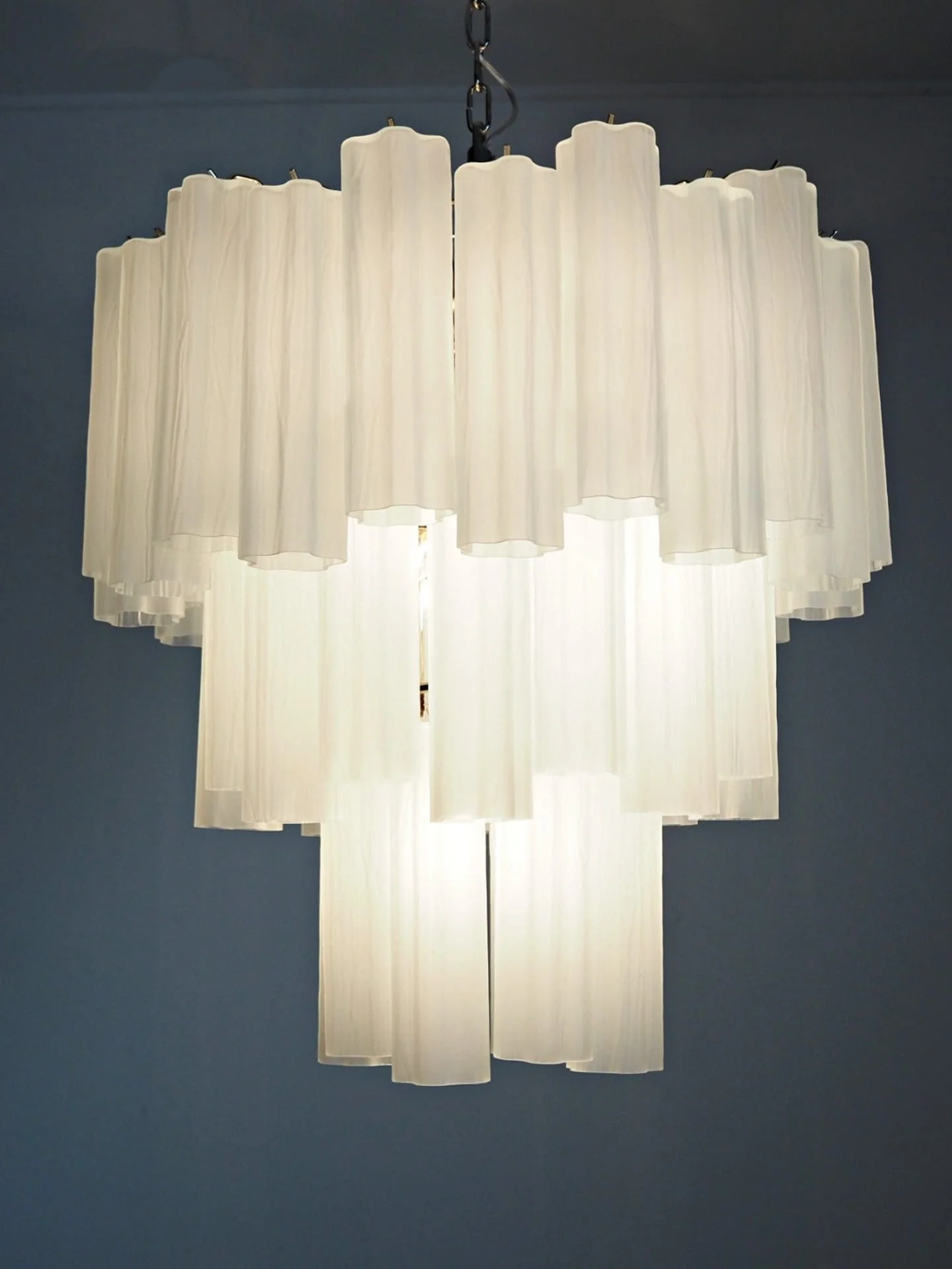 Murano Chandelier – 48 tubes – matte white - Image 11