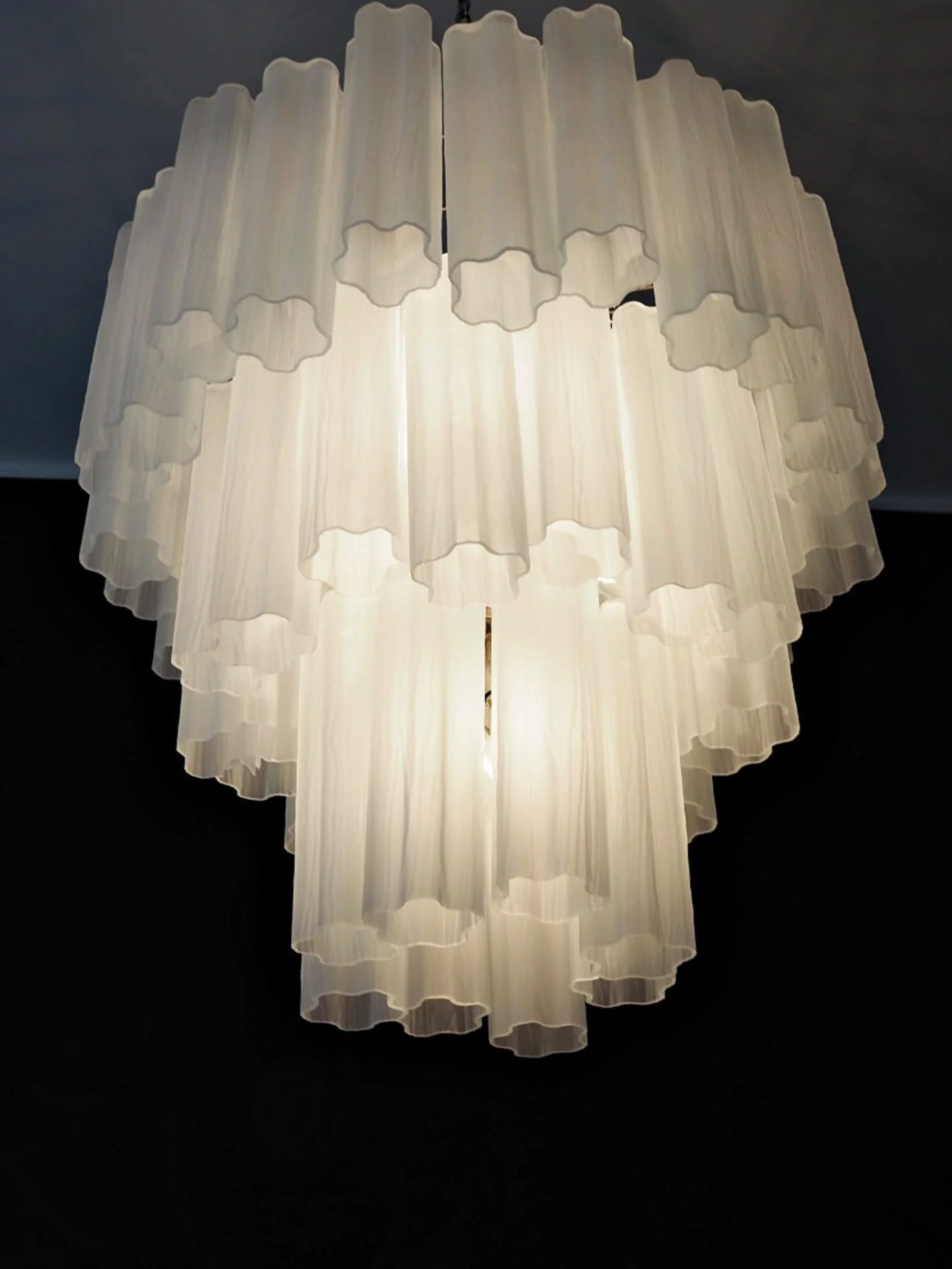 Murano Chandelier – 48 tubes – matte white - Image 13