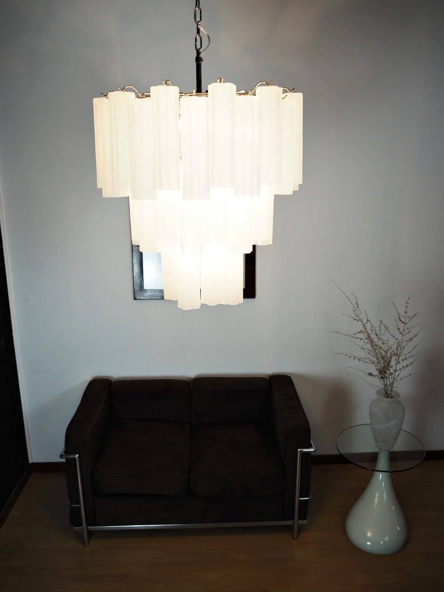 Murano Chandelier – 48 tubes – matte white - Image 19