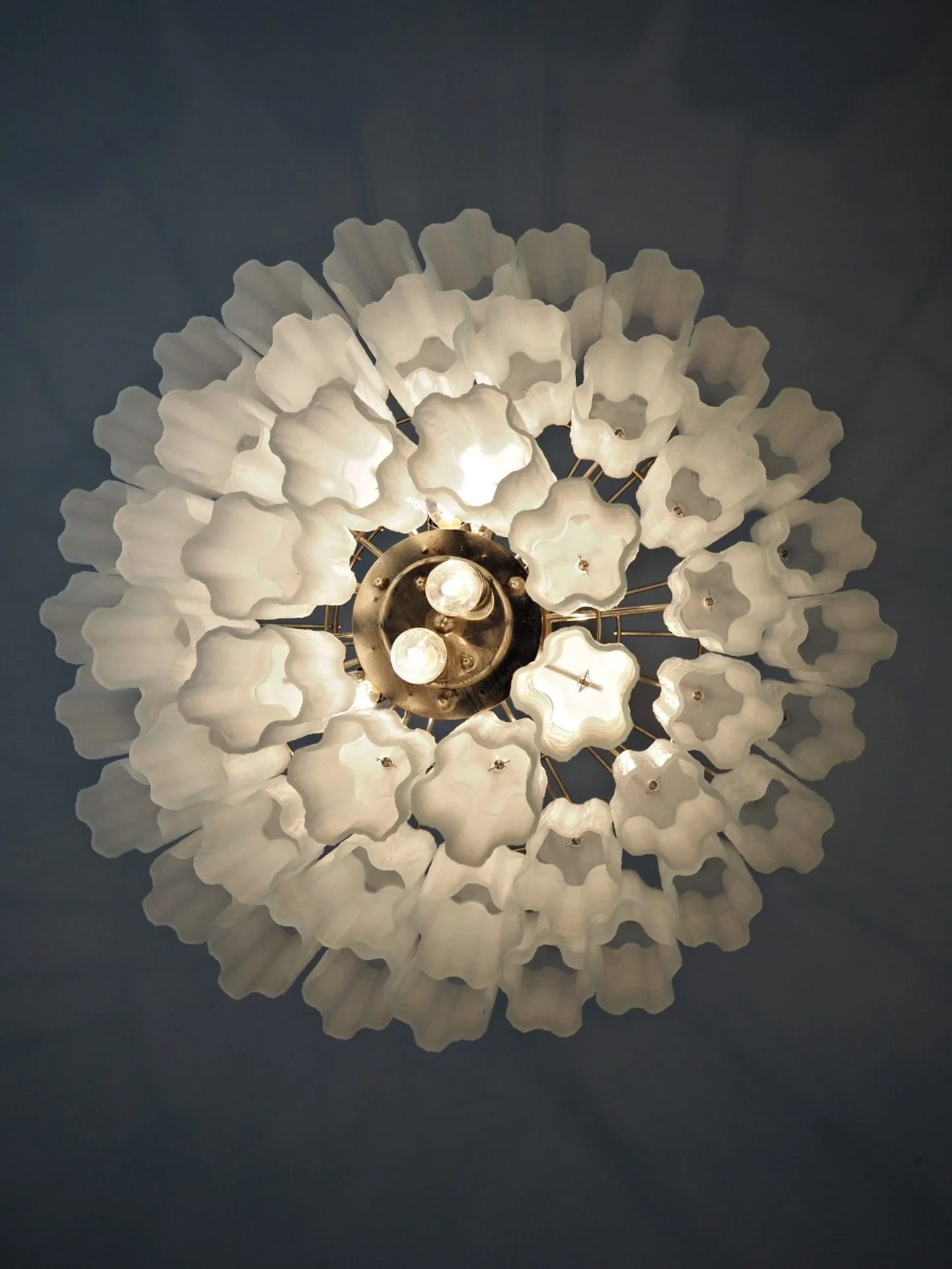 Murano Chandelier – 48 tubes – matte white - Image 21