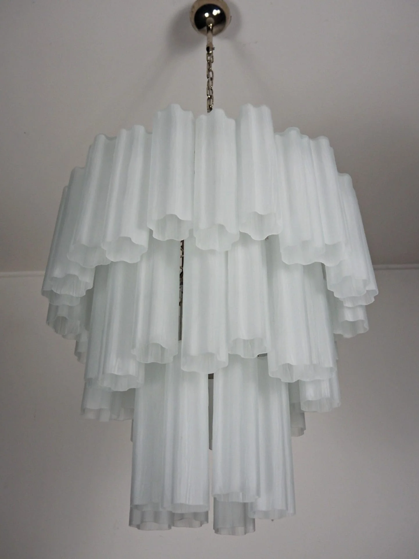 Murano Chandelier – 48 tubes – matte white - Image 22