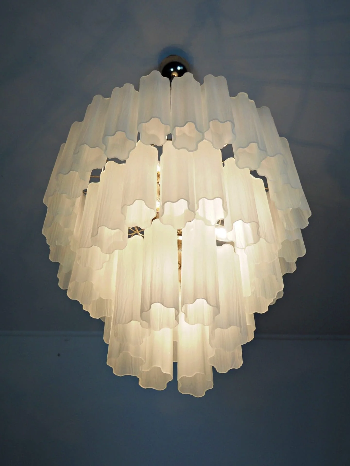 Murano Chandelier – 48 tubes – matte white - Image 9