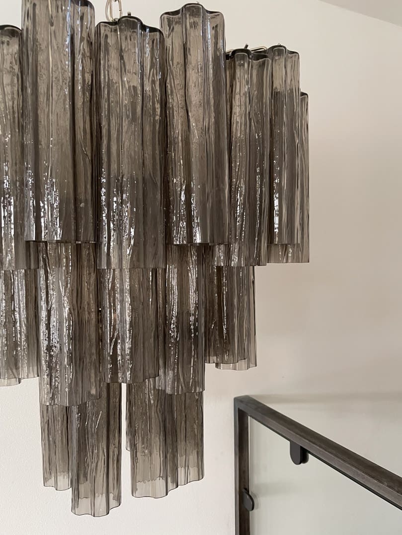 Murano Chandelier – 48 tubes – Smoked - Image 14