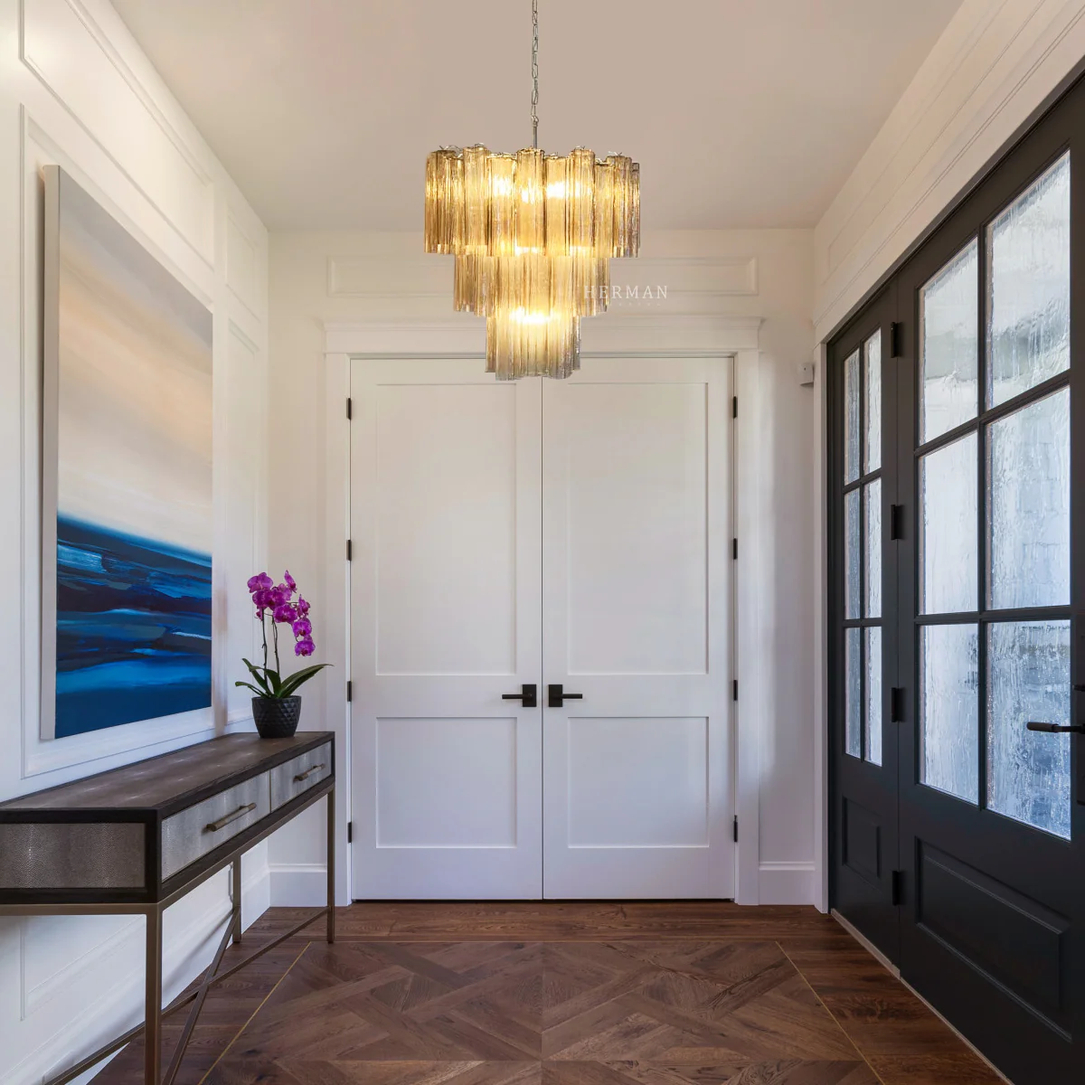 Murano Chandelier – 48 tubes – Smoked - Image 3