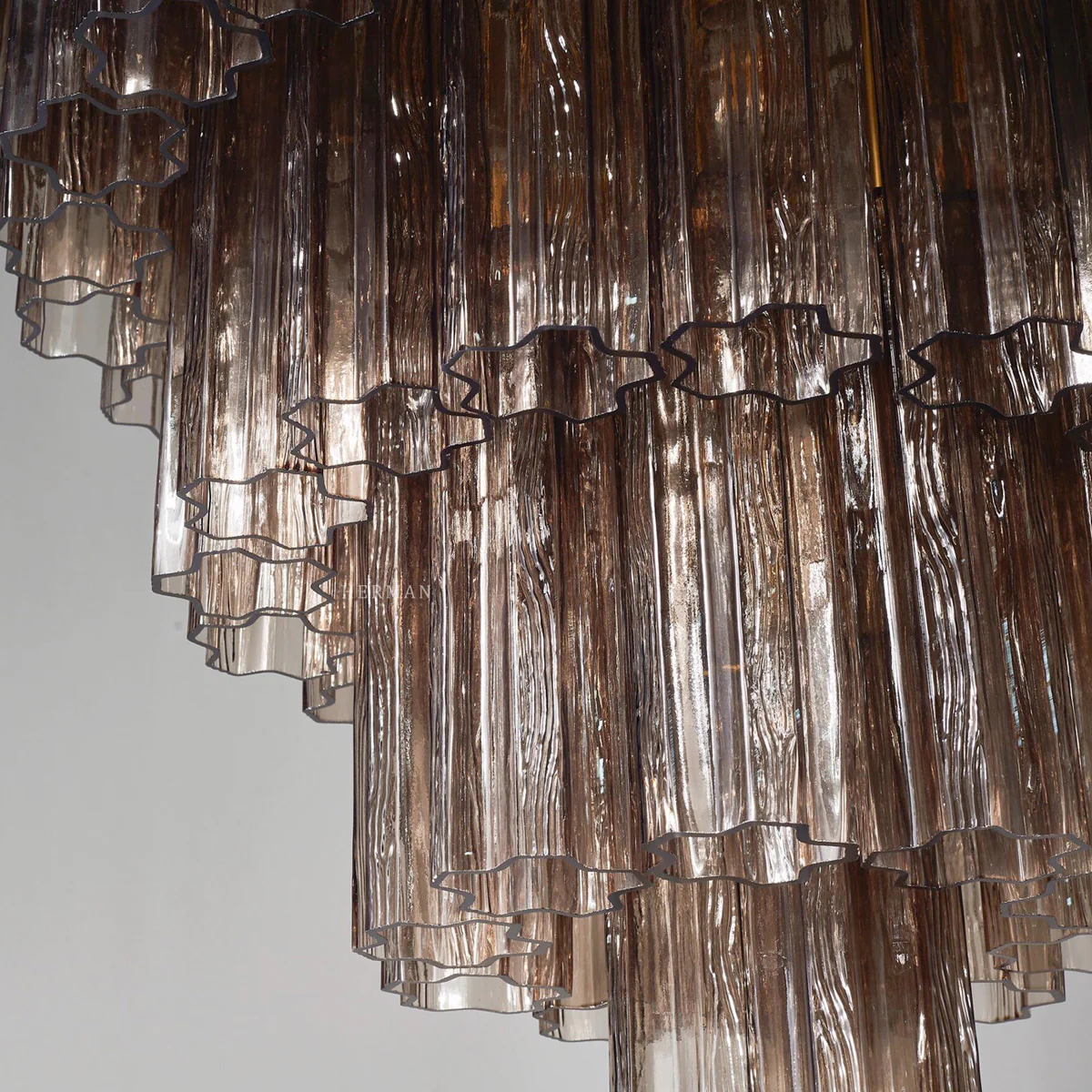 Murano Chandelier – 48 tubes – Smoked - Image 7