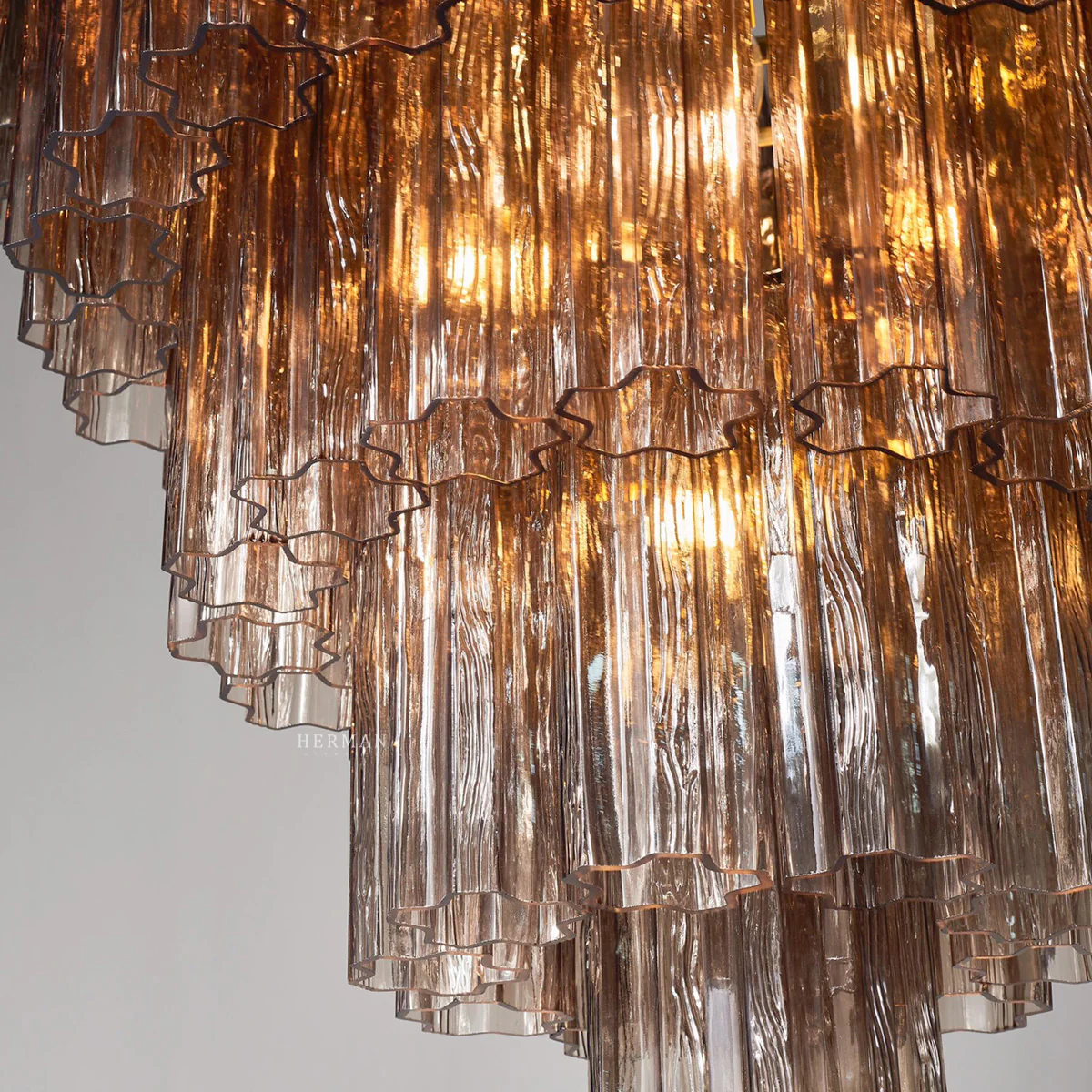 Murano Chandelier – 48 tubes – Smoked - Image 8