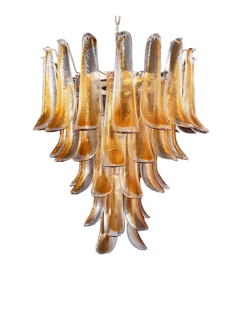 Murano Chandelier – 52 petals – Amber - Image 21