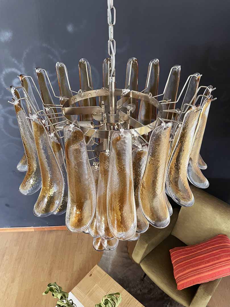 Murano Chandelier – 52 petals – Amber - Image 22