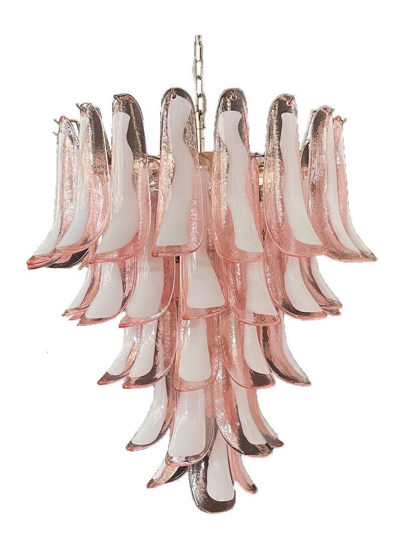 Murano Chandelier – 52 petals – Pink - Image 20