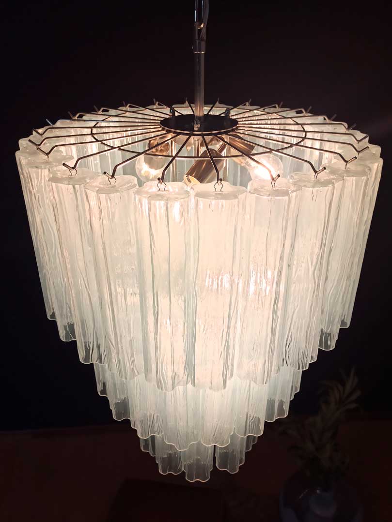 Murano Chandelier – 52 tubes – Opal - Image 10