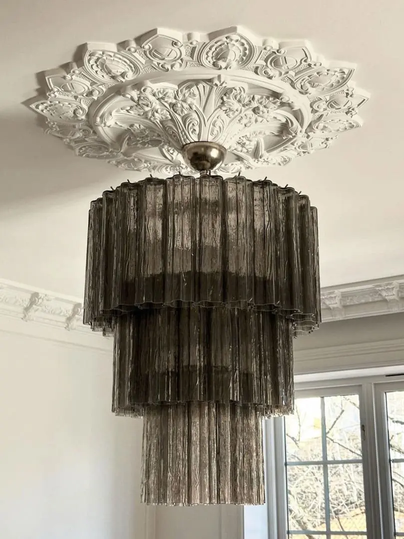 Murano Chandelier – 52 tubes – Smoked - Image 2