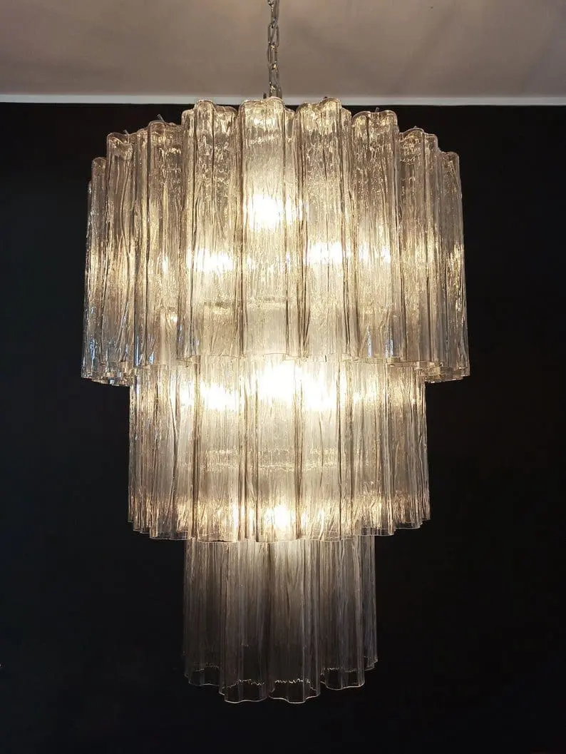 Murano Chandelier – 52 tubes – Smoked - Image 5