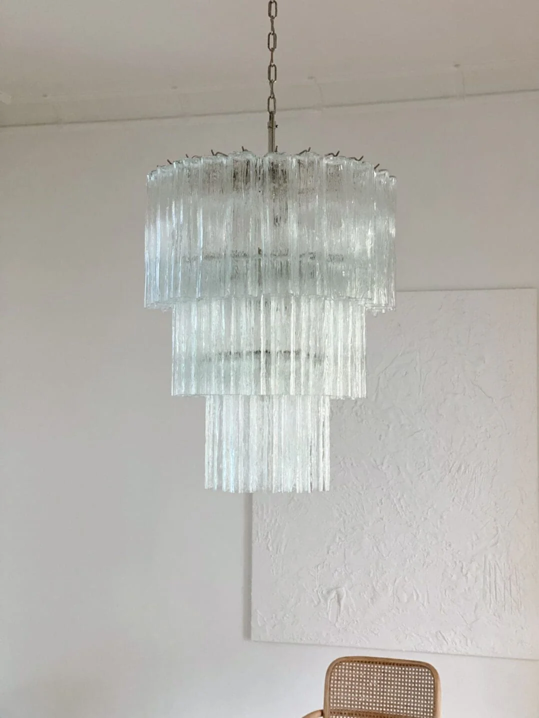 Murano Chandelier – 52 tubes – Transparent - Image 12