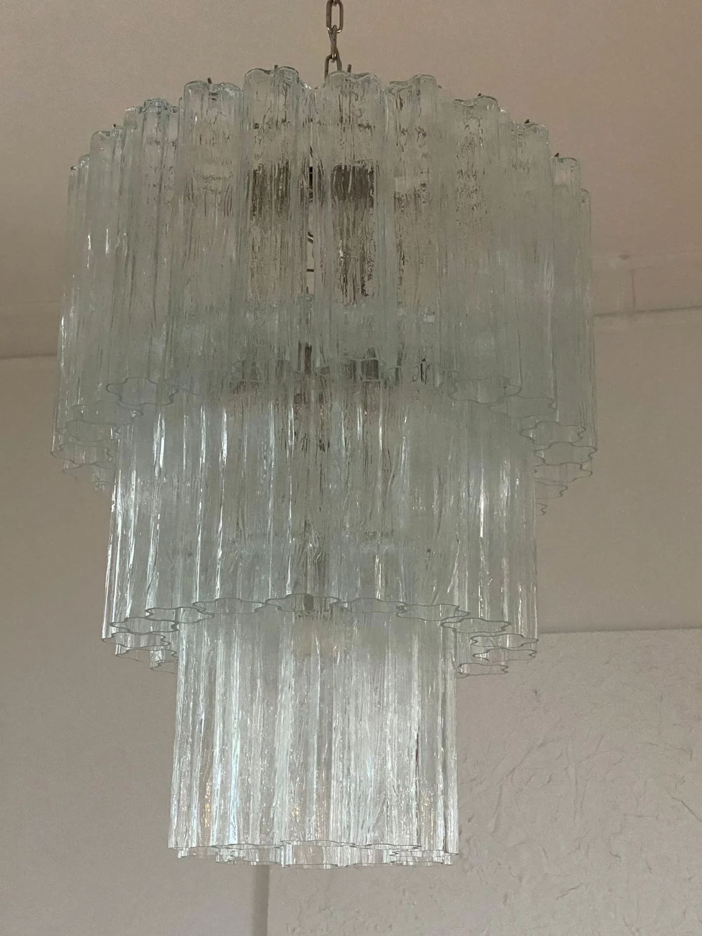 Murano Chandelier – 52 tubes – Transparent - Image 2