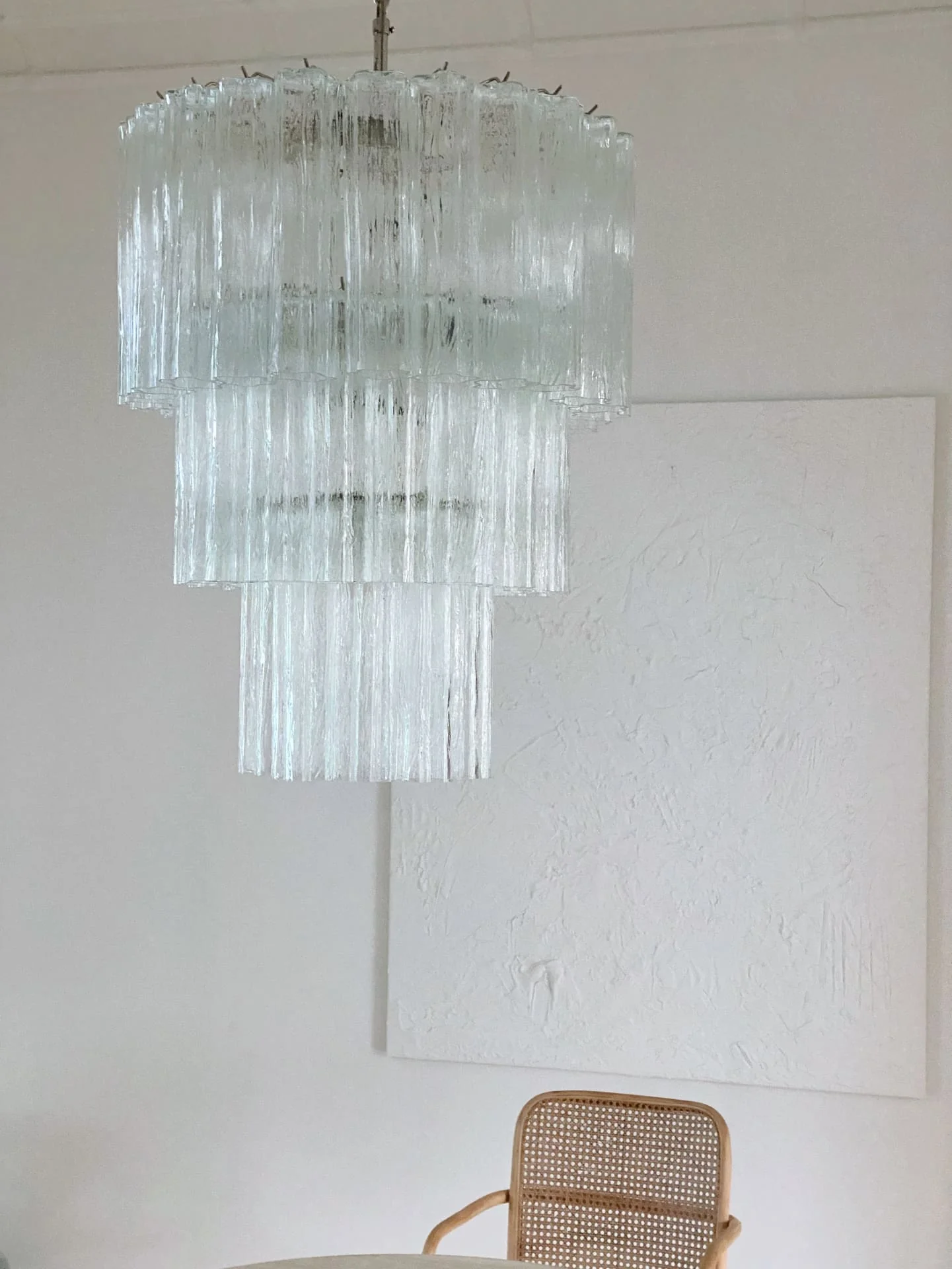 Murano Chandelier – 52 tubes – Transparent - Image 3