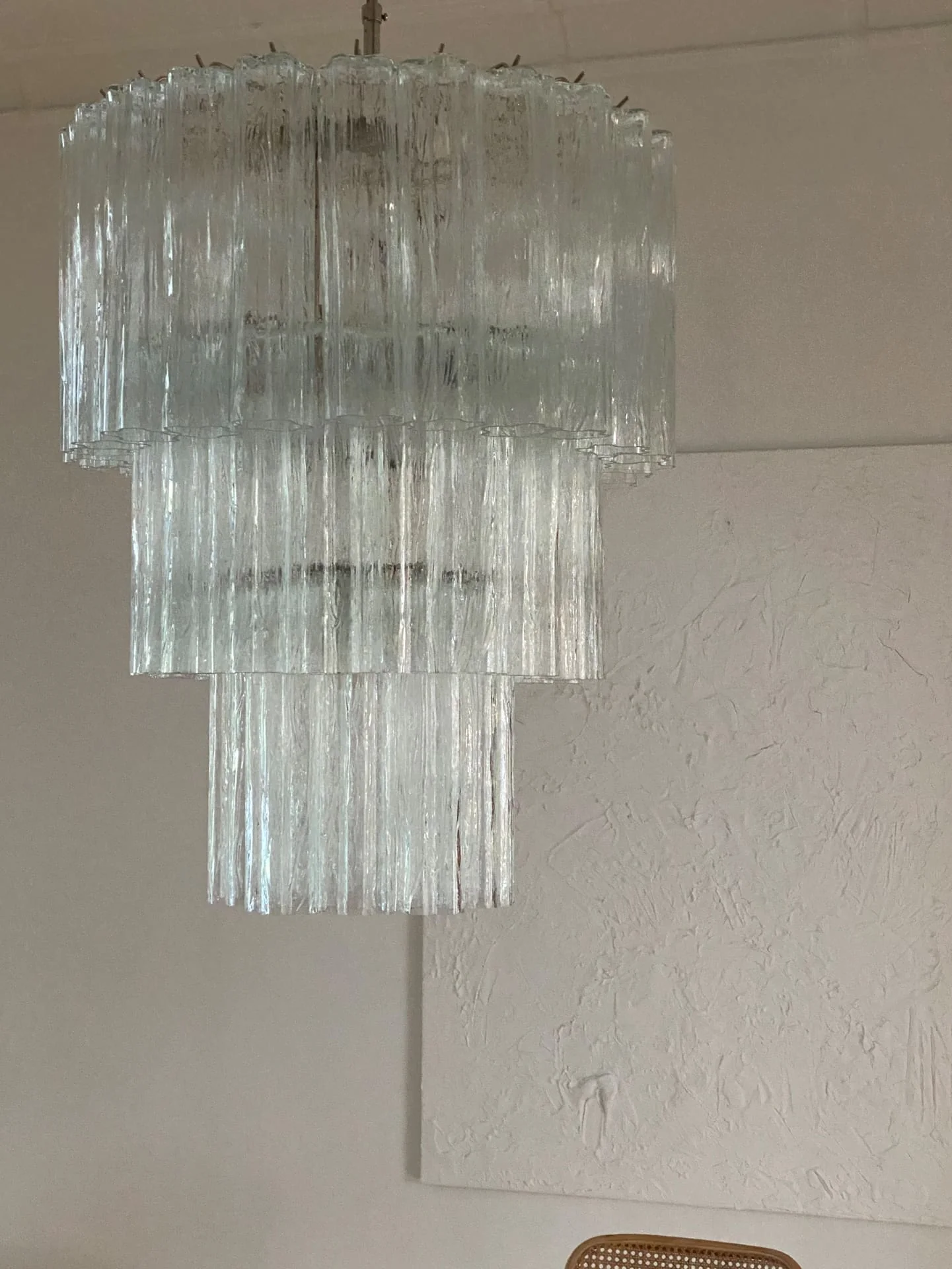 Murano Chandelier – 52 tubes – Transparent - Image 4