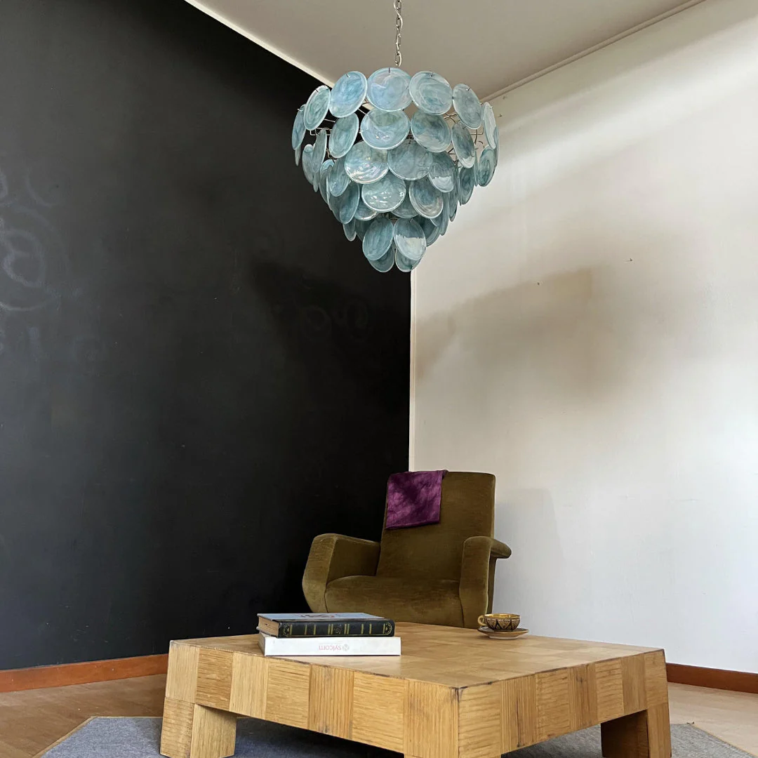 Murano Chandelier 57 Blue - Image 16