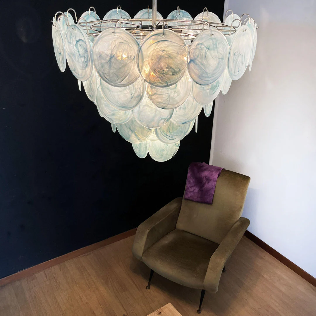 Murano Chandelier 57 Blue - Image 18