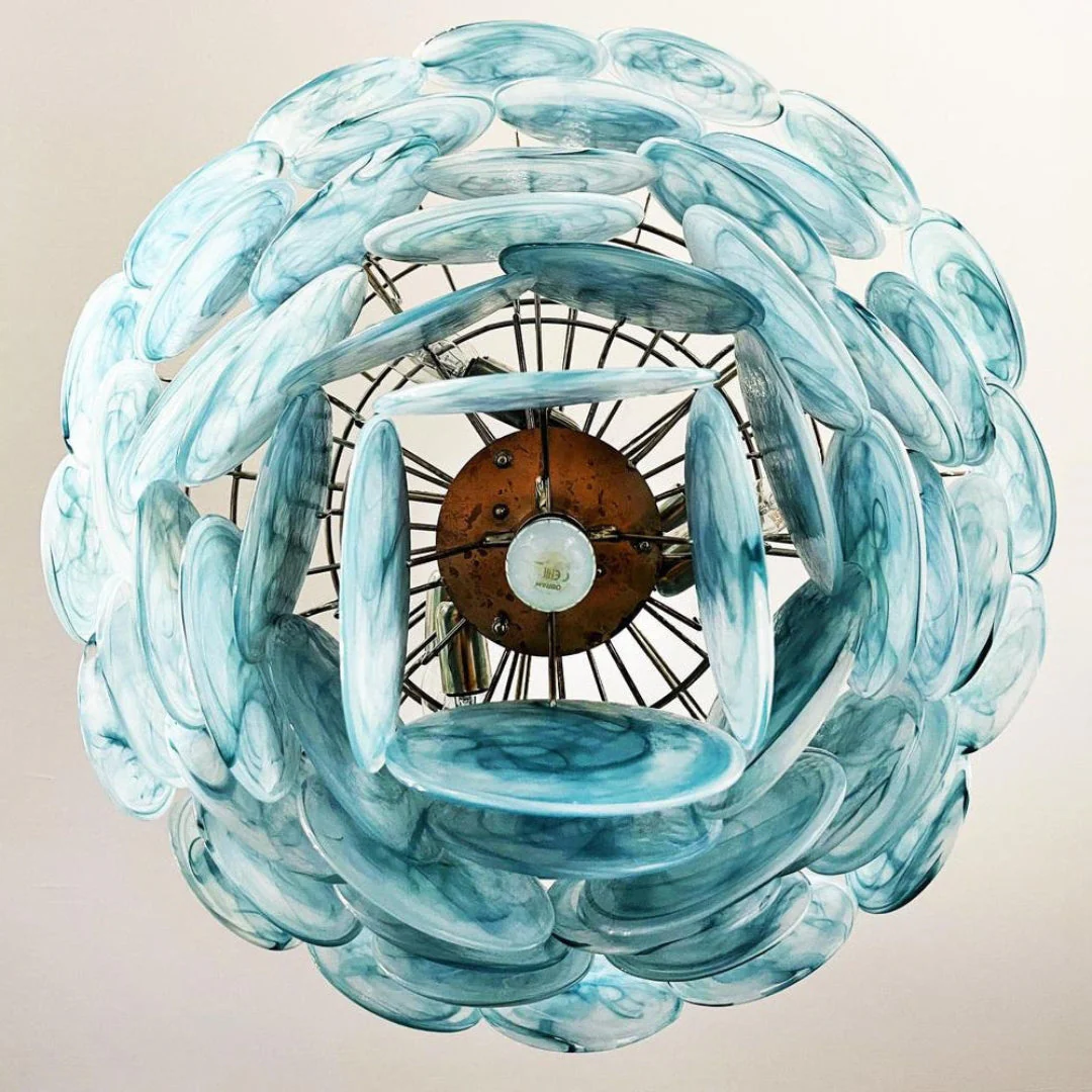 Murano Chandelier 57 Blue - Image 20