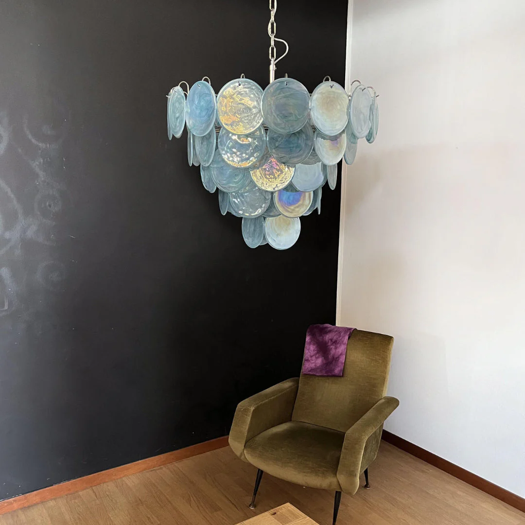 Murano Chandelier 57 Blue - Image 7