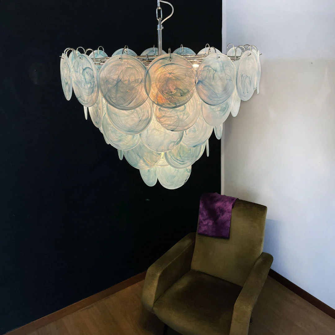 Murano Chandelier 57 Blue - Image 8